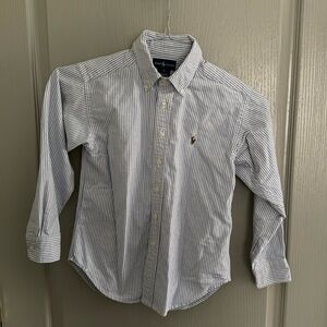 Ralph Lauren Oxford shirt - button-down, blue/white stripe, classic, preppy, boy